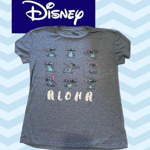 Disney women’s T-shirt XS stitch WDW character graphic short sleeve stretchy